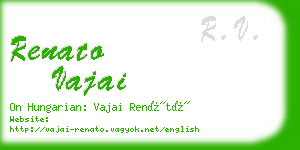 renato vajai business card